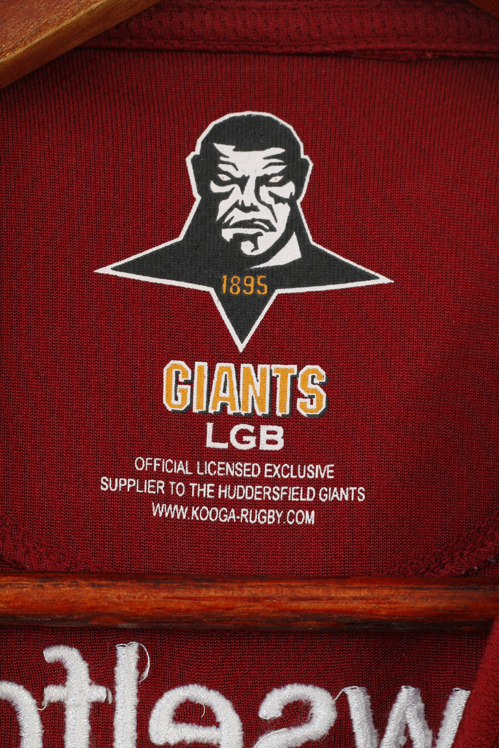 Maglietta Kooga Boys L 10 Age Maglia Huddersfield Giants League LGB Rugby Sport Vintage BorgognaTop