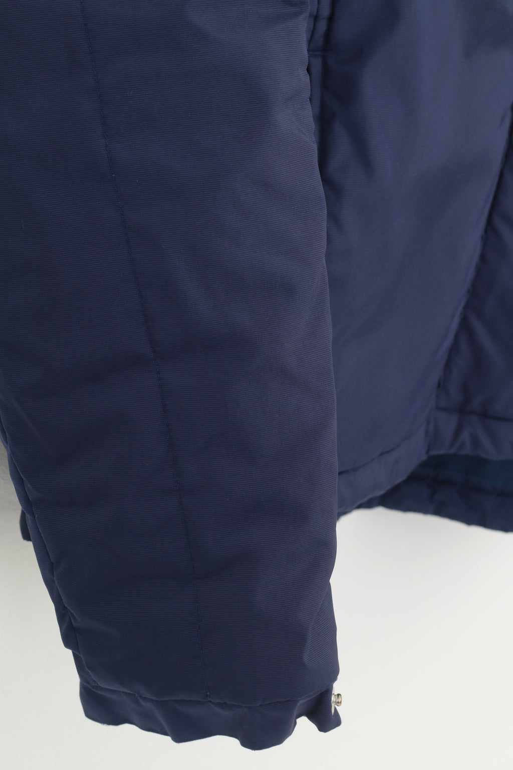Giacca Nike da donna M blu scuro con cerniera intera sportiva imbottita con colletto vintage