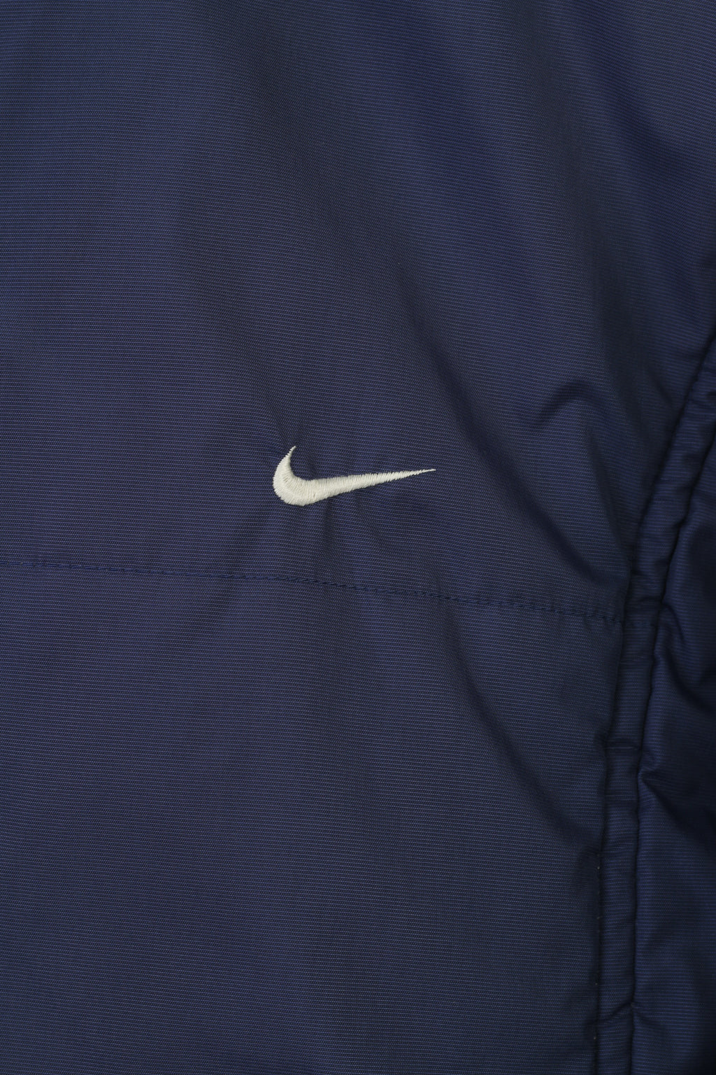 Giacca Nike da donna M blu scuro con cerniera intera sportiva imbottita con colletto vintage