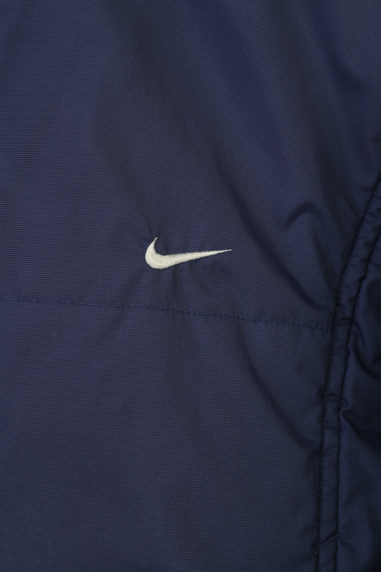 Giacca Nike da donna M blu scuro con cerniera intera sportiva imbottita con colletto vintage