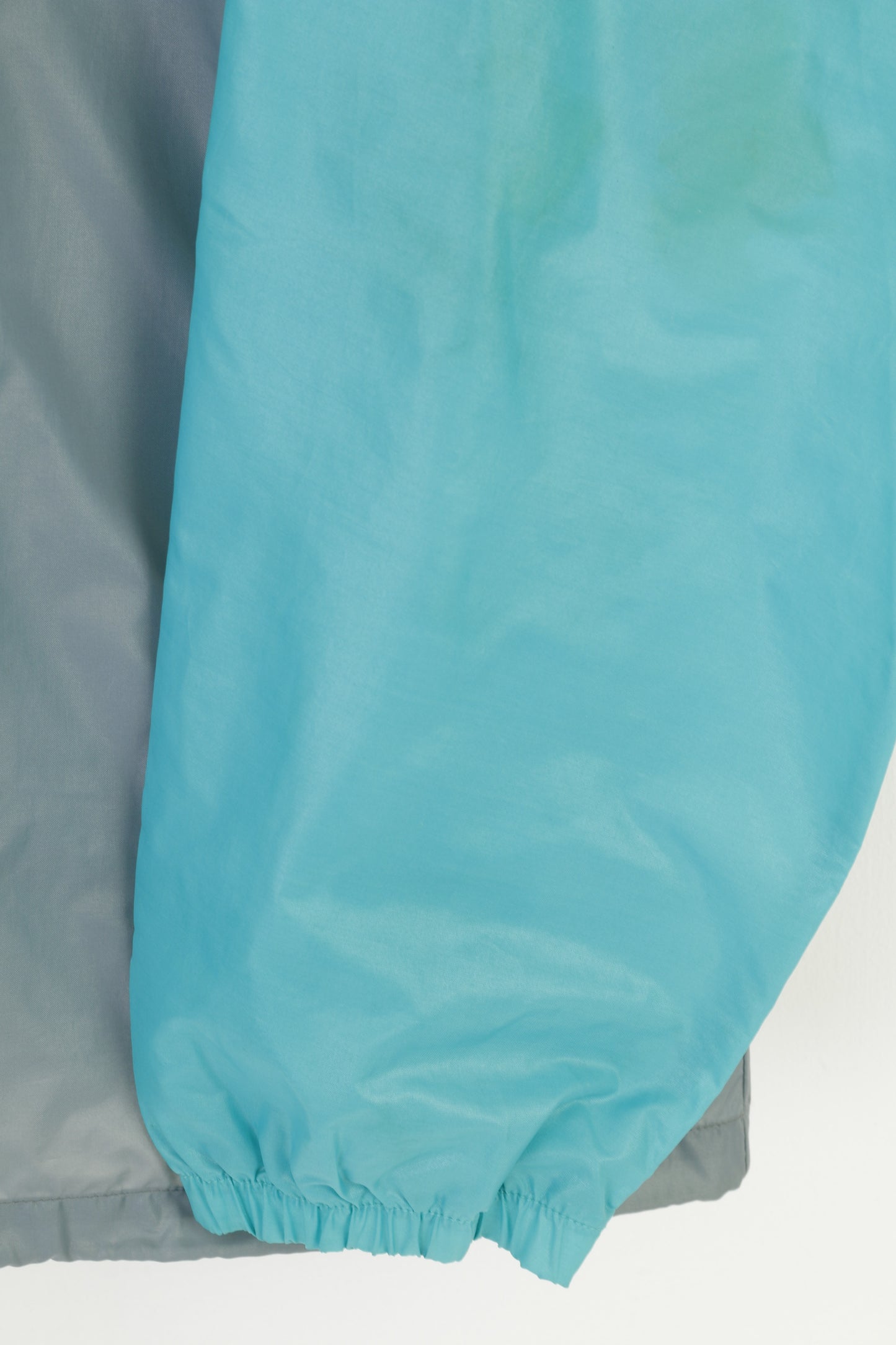 Giacca Active da uomo 2XL in nylon leggero con cappuccio nascosto grigio verde sportivo impermeabile con cerniera intera