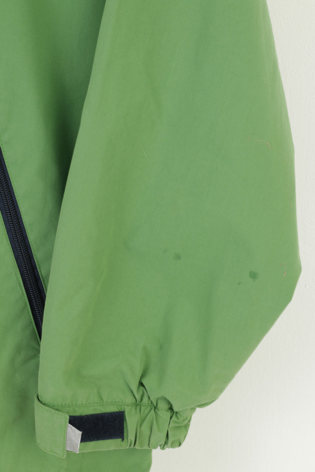 CAMARO Boys 152 Jacket Green Hood Windcheater Full Ziper Padded Vintage Top