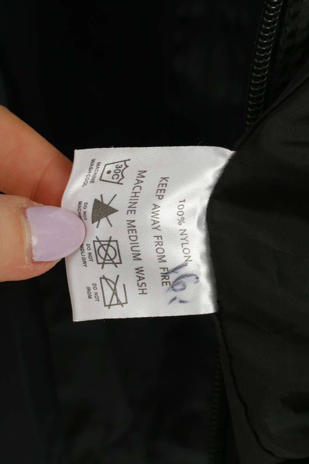 Leicester City Football Club Men L Jacket Black Full Zipper Sport Nylon Waterproof Vintage Top