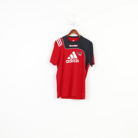 Adidas Men 38 40 M Shirt Jersey Team Sportia Red FBC Lerum Short Sleeve Top