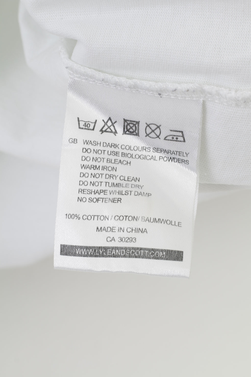 Lyle & Scott Men XL Polo Shirt White Cotton Short Sleeve Vintage Top