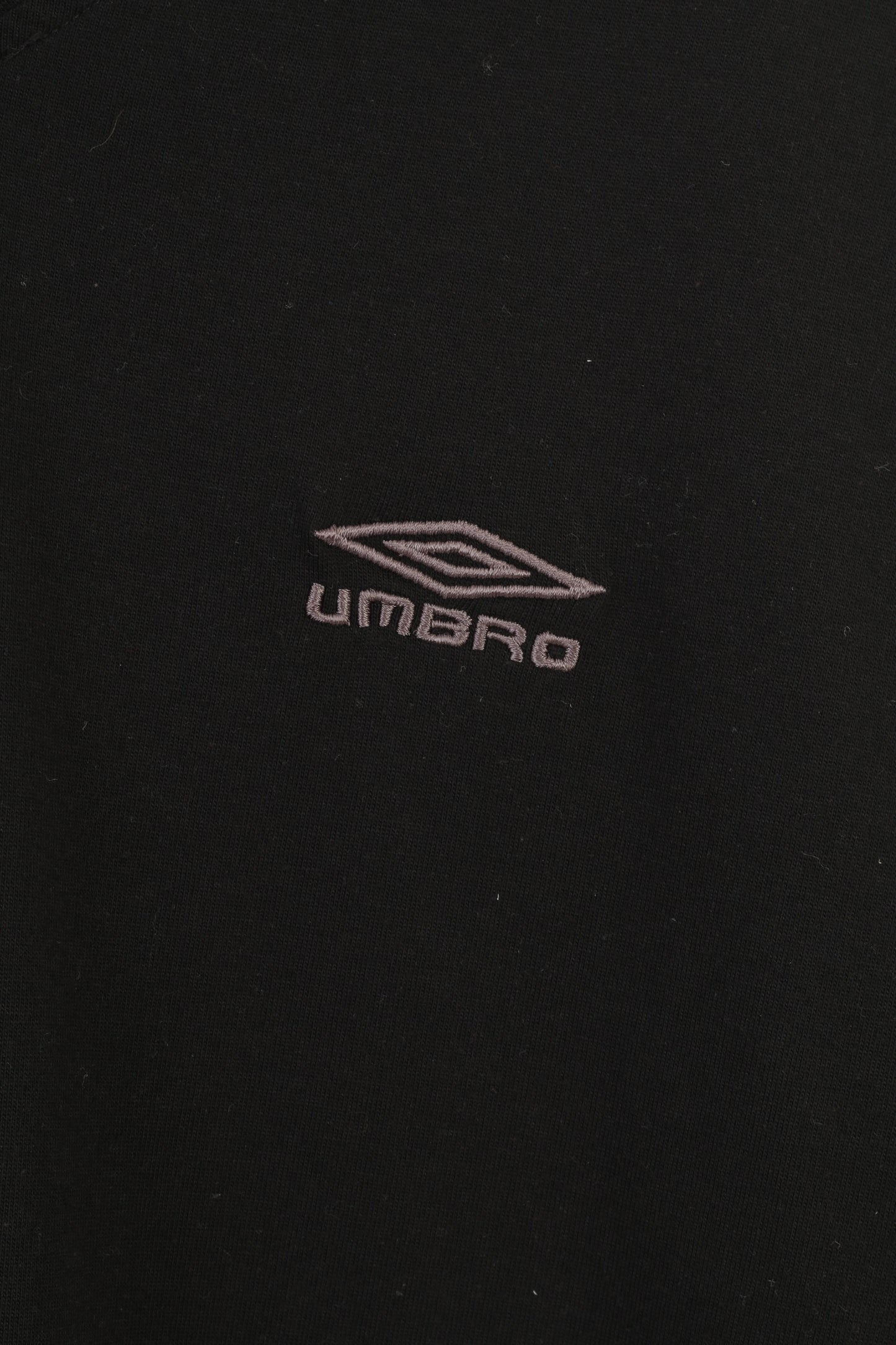 Umbro Men M Shirt Black Cotton Vintage Blend V Neck  Fit Sport Top