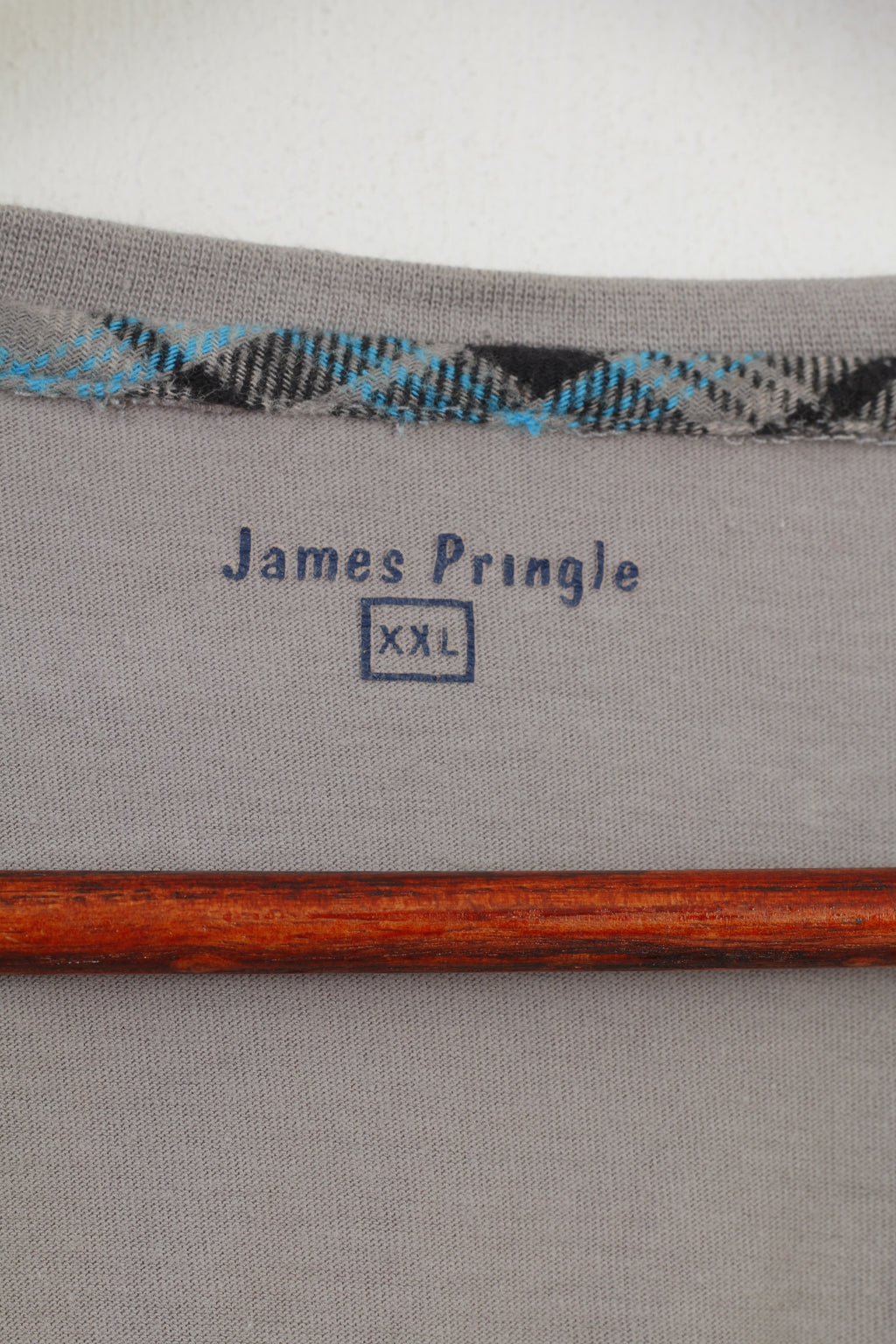 James Pringle Men XXL Longsleeve Grey Crew Neck Cotton Classic Top