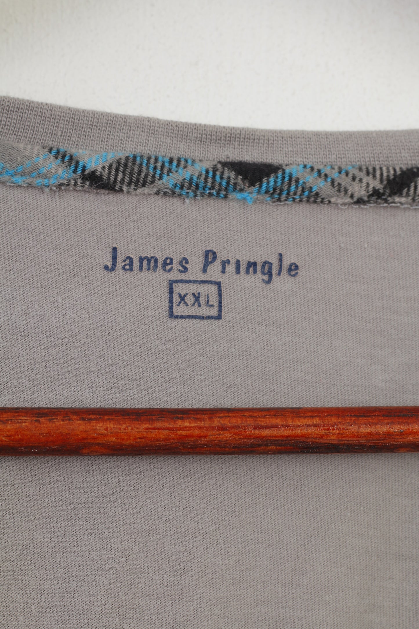 James Pringle Haut classique en coton à manches longues et col rond pour homme XXL