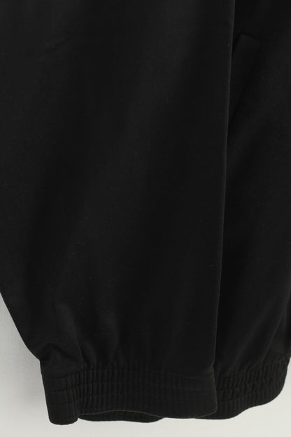 Errea Men 2XL Sweatshirt Full Zipper Sportswea Black White Top