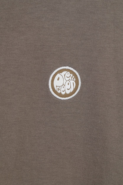 Pretty Green Men M T-Shirt Gris Manches Courtes Col Rond Haut En Coton 