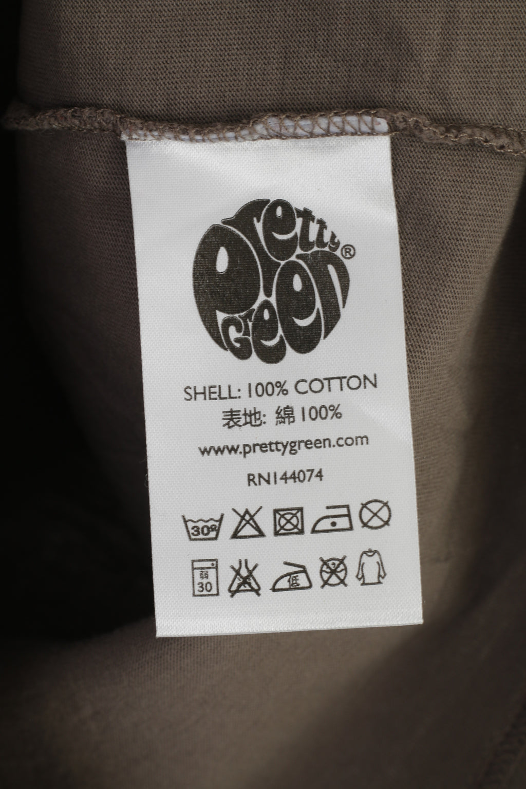 Pretty Green Men M T-Shirt Grey Short Sleeve Crew Neck Cotton Top