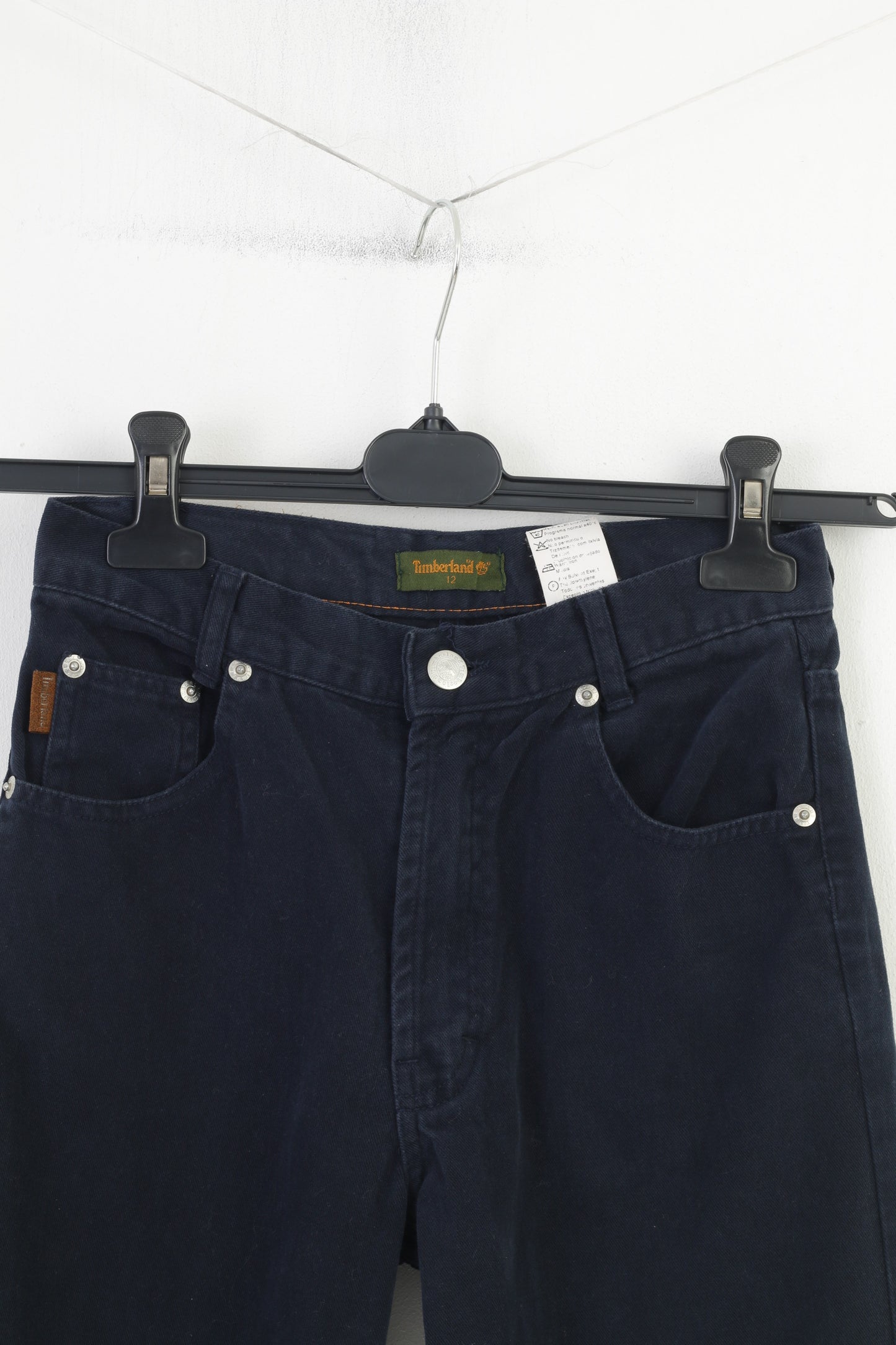 Pantaloni Timberland per ragazzi 12 anni Pantaloni jeans vintage in cotone blu scuro