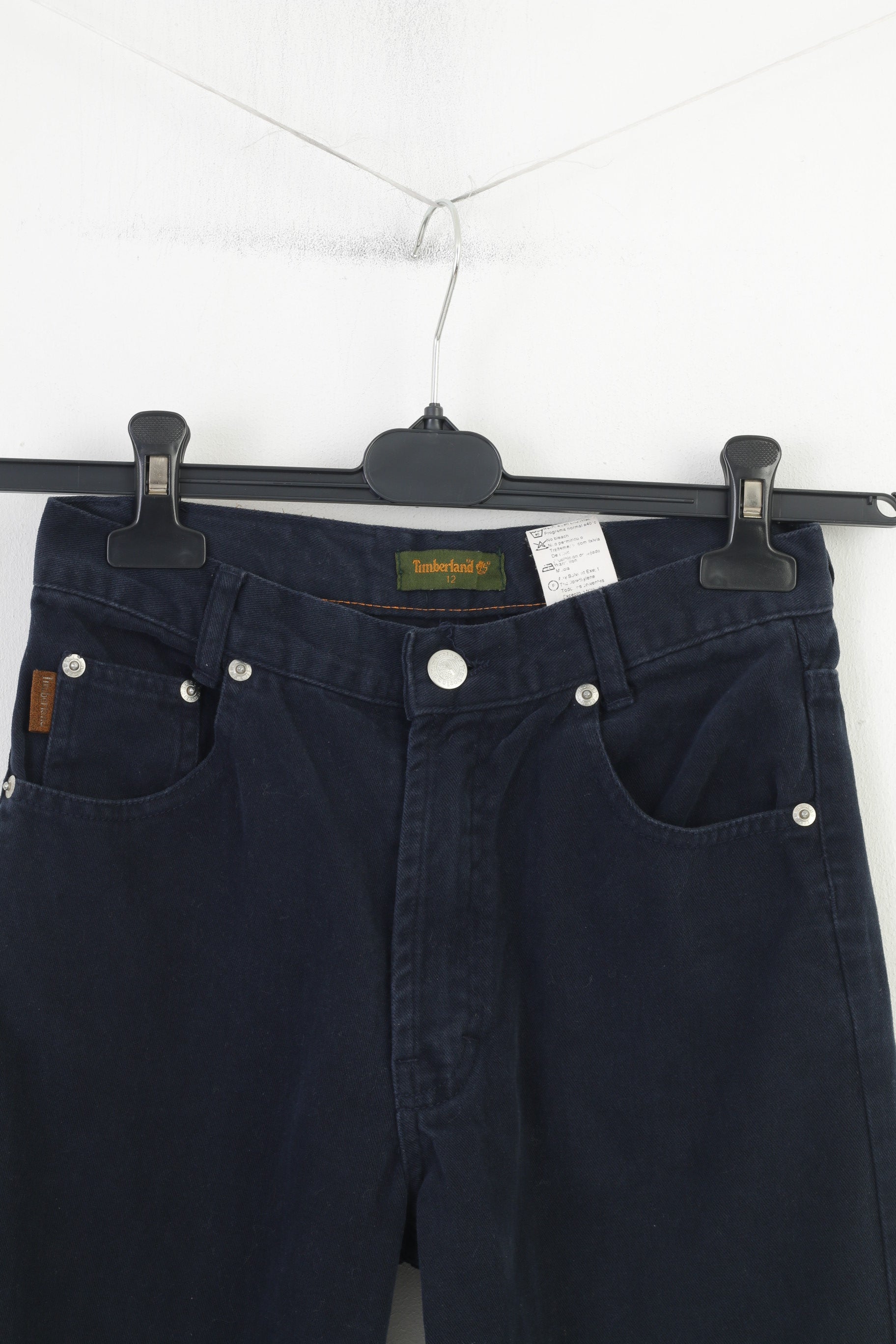 Timberland Boys 12 Age Trousers Navy Cotton Vintage Jeans Pants