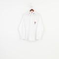 Texas Bull Men XL Casual Shirt White Ice Hockey Cotton Tipper Klub Ehc Visp Long Sleeve top