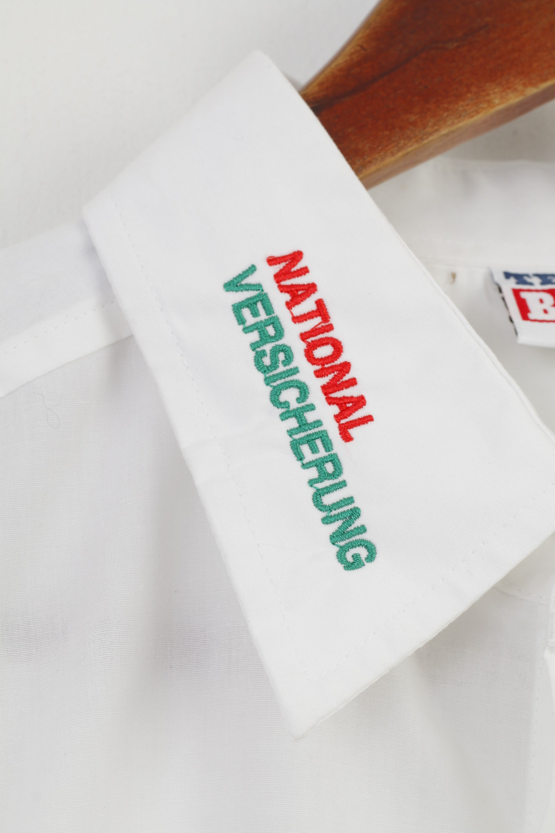 Camicia casual Texas Bull da uomo XL bianca da hockey su ghiaccio in cotone Tipper Klub Ehc Visp Top a maniche lunghe