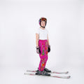 Vintage Girl 164 Ski Trousers Pink Nylon Waterproof Snow Pants