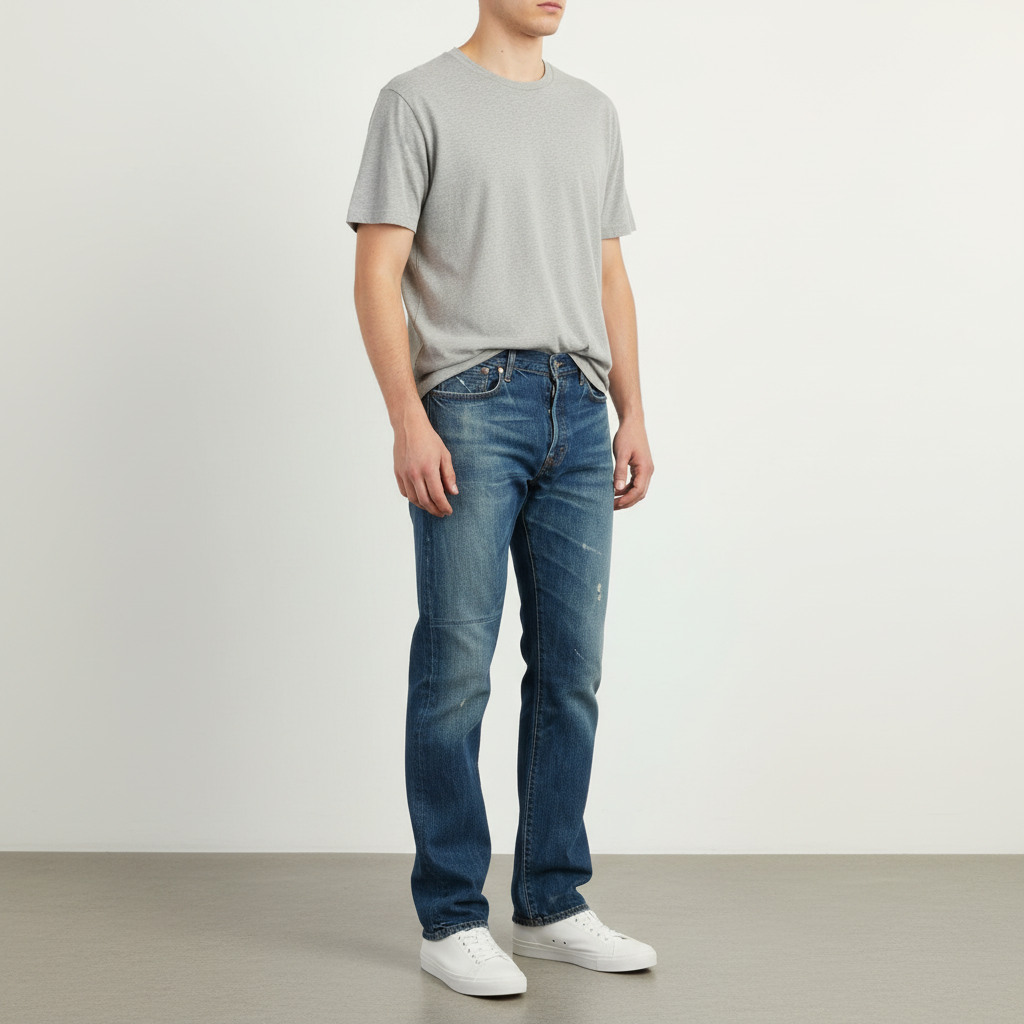 Ralph Lauren Men 32 / 32 Jeans Trousers Blue Denim Cotton Vintage Straight Leg Pants