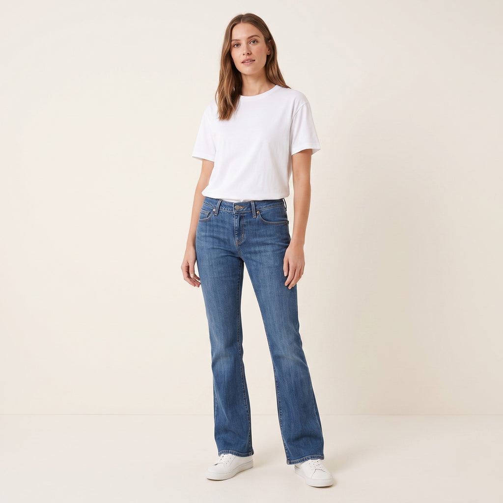 Paul Smith Pink Women 30 Trousers Denim Jeans Blue Cotton Vintage Low Waist Pants