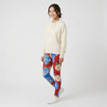 Adidas Women 10 S Leggings Multicoloured Floral Print Sportswear Gym Run