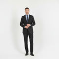 PAOLONI Men 48 38 Blazer Black Wool Cerruti 110's Single Breasted Made in Italy Jacket