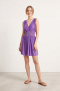 Vintage Women S Dress Purple Long TopSummer Beach Dress Sleeveless