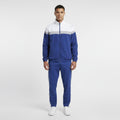 Reebok Men L Jacket White Blue Bomber Mesh Lined Zip Up Lightweight Active Sport Top