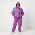 Etirel Le Style Sportif Women 48 20 XXL Jacket Purple Bomber Padded Ski Vintage Top