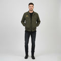 Vintage Men M Jacket Green Camouflage Army Military Lightweight Cotton Top