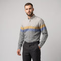 Adidas Men 40 15.5 S Casual Shirt Blue Vintage Cotton West Germany Long Sleeve Top