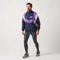 SUB 4 Men S Jacket Navy Vintage Reflective Trilobal Walk & Run Oldschool Sport Top