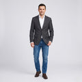 Hugo Boss Men 48 38  Blazer Charcoal 100% Wool The Jam Single Breasted Jacket
