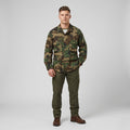 Fostex Garments Men L Jacket Green Cotton Military Army Camo Nato Top