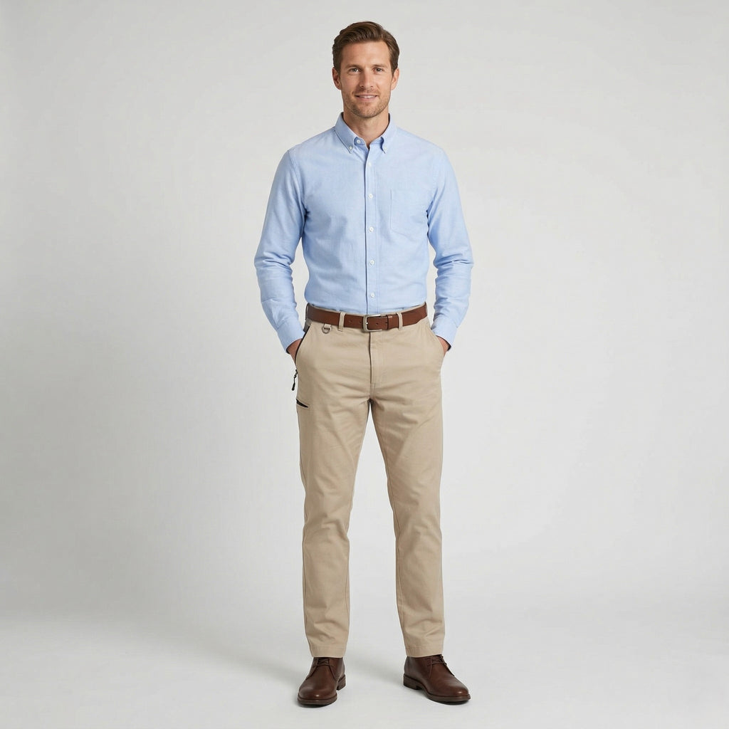 Vespa Men 36 52 Trousers Beige 100% Cotton Straight Leg Classic Made in Italy Pants