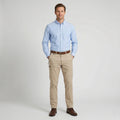 Vespa Men 36 52 Trousers Beige 100% Cotton Straight Leg Classic Made in Italy Pants