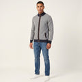 Daniel Bishop Men XL Sweater Navy Striped Heritage Collection Zip Up Cardigan