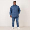 Snowdonia Men 3XL Jacekt Blue Vintage Full Zipper Hood Outwear Outdoor Exploration Top