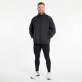Nike Men L 183 Jacket Black Nylon Waterproof Vintage Full Zip Vintage Sportswear Top