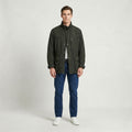 Pierre Cardin Paris Men 27 L Jacket Dark Brown Shiny Padded Military Casual Top