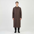 Cappotto Target Dry da uomo L Cappotto marrone lungo con cerniera intera impermeabile Top vintage