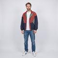 Daniel Hechter Men 54 L Bomber Jacket Navy Vintage Nylon Buttoned Soft Top