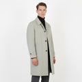 Air Liner Modell Harders Men 54 L Coat Gray Cotton Single Breasted Vintage