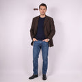 Bugatti Men 52 42 Blazer Brown 100% Wool Single Breasted Woolmark Classic Jacket