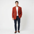 Strellson Men 38 48 Blazer Burgundy Wool Elegant Classic Single Breasted Switzerland  Jacket