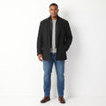 J. Philipp Belara Men 58 XL Blazer Black 2w1 Funel Neck Single Breasted Jacket