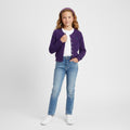 Ralph Lauren Girls L 12 Age Jumper Purple Bottoms Crew Neck Cotton Vintage Classic Top