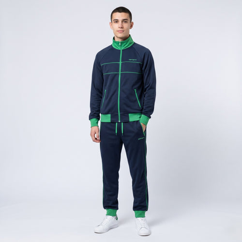 Carhartt Men S Sweatshirt Navy Full Zip Sportswear Rugged Outdoor Track Top