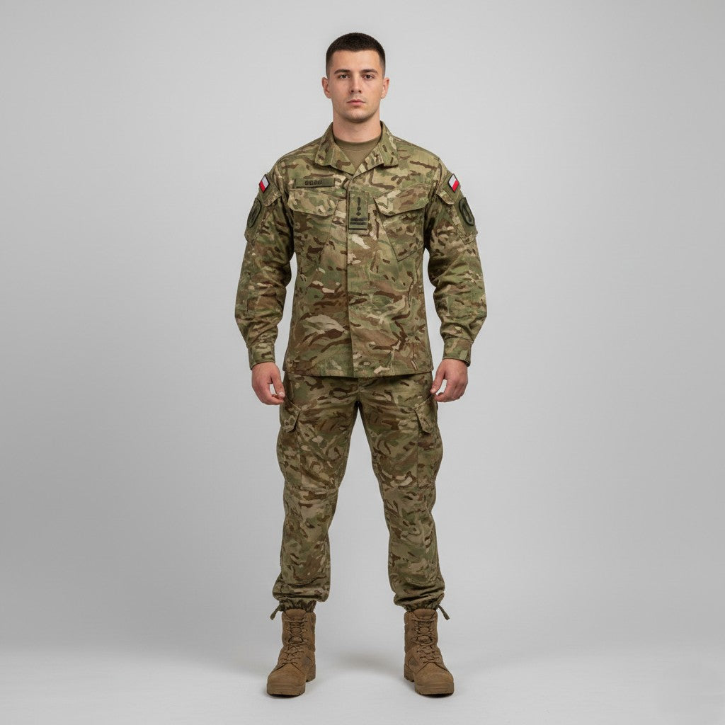 Vintage Men M 85 Trousers Brown NATO Combat Cotton Blend Army Pants