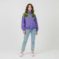 MAIER Sport Company Women 40 M Jacket Purple Vintage 80s Nylon Bomber Top