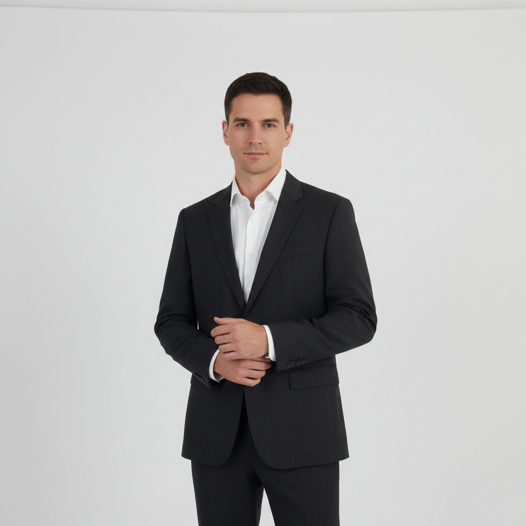 Hugo Boss Men 50 40 Blazer Grey Wool Single Breasted  Super 100 Jacket