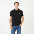 Tommy Hilfiger Men XL (M) Polo Shirt Black Short Sleeve Collar Logo Cotton Top